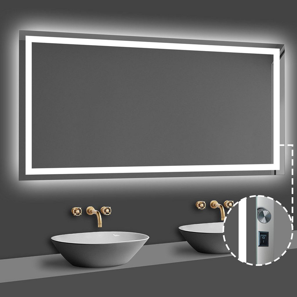 DUSCHSPA LED Badspiegel Kaltweiß