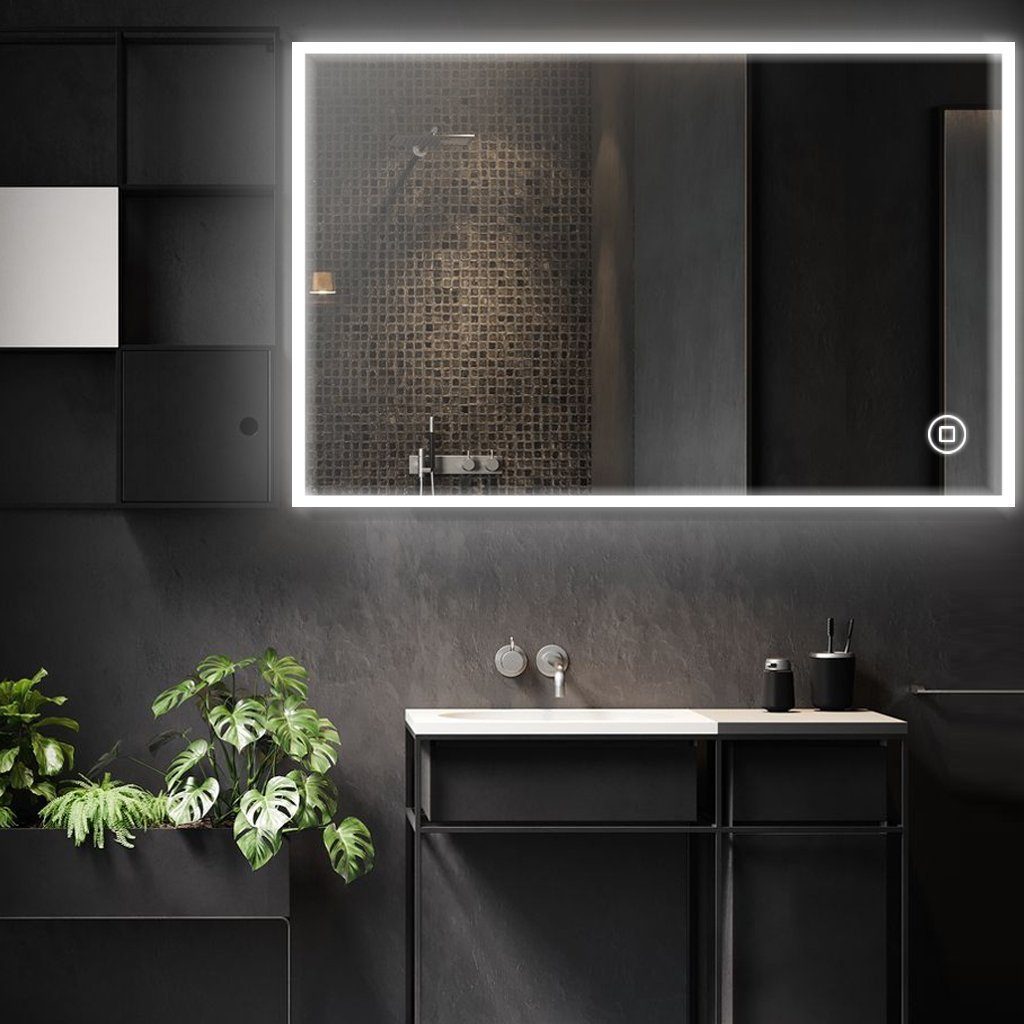 YOLEO LED Badspiegel 80x60cm mit Touch